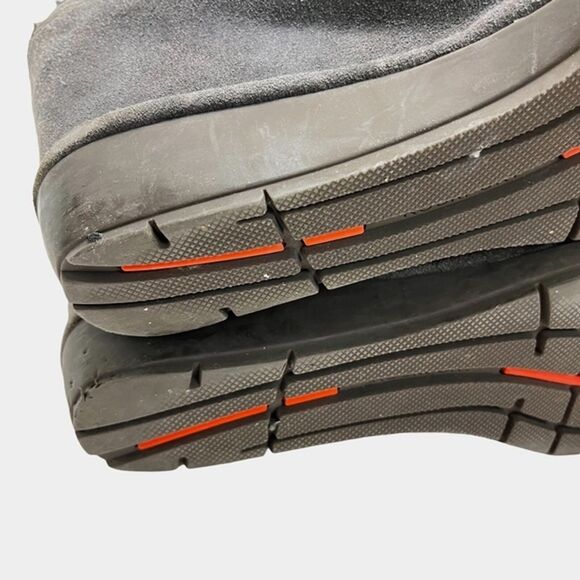 ROCKPORT Gray Genuine Leather Suede Wedge Ankle Booties Boots Shoes Casual 8.5 - Picture 9 of 12